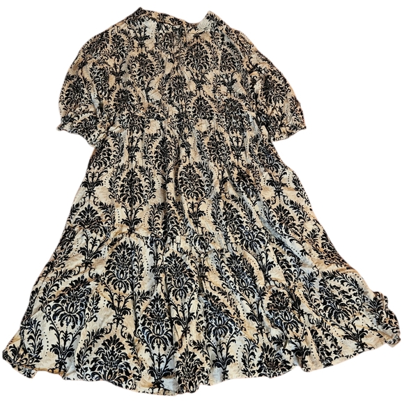 Nwot Bloomchic Damask Print Dress Women's Size 12 - Picture 2 of 8